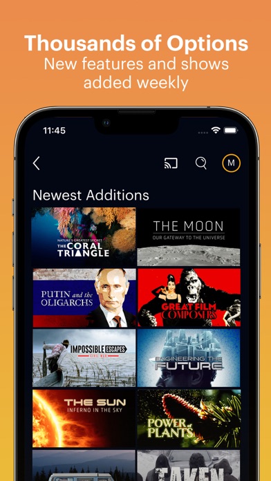 Curiosity Stream App Store screenshot 3
